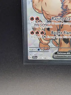 Pokemon TCG Arcanine ex 224/198 Sv01 Scarlet & Violet Ultra Rare Holo EN - Image 3