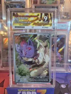 Pokemon TCG N's Zorua Journey Together 189 Black Star Promo Ace 9 - Image 1