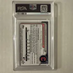 Travis Bazzana Signed 2024 Bowman Chrome Draft Refractor PSA Auto 10 - Image 2