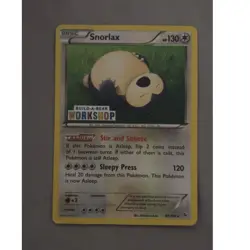 Snorlax 80/106 XY Build-A-Bear Workshop Rare 130 HP Pokemon TCG Card 2014 - Image 1