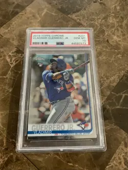 2019 Topps Chrome - Vladimir Guerrero Jr. #201 (RC) PSA 10 GEM MT - Image 1