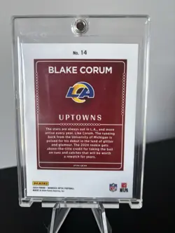 2024 Panini Donruss Optic Blake Corum Los Angeles Rams Uptowns Rookie #14 - Image 2