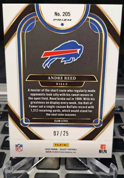2024 Panini Select - Club Level Andre Reed #205 Tie-Dye Shock Prizm /25 - Image 2