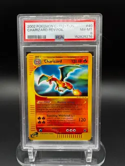 Pokemon TCG: Charizard - Expedition #6 Reverse Holo - PSA 8 NEW CERT - Image 1