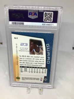 2001 Upper Deck MJ’s Back #MJ-11 Michael Jordan PSA 7 (only 4 in all grades) - Image 2