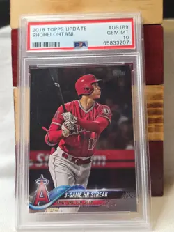 2018 Topps Update #US189 Shohei Ohtani PSA Gem MT 10 - Image 1