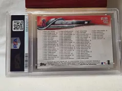 2018 Topps Update #US189 Shohei Ohtani PSA Gem MT 10 - Image 3