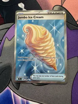 Pokemon TCG Jumbo Ice Cream 109/086 Full Art Trainer Chaos Rising - Image 1
