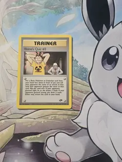 Pokemon TCG Blaine’s Quiz #3 Gym Challenge 112/132 Regular LP Pokemon Card - Image 1