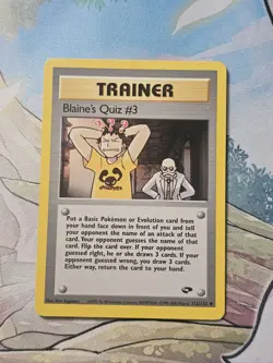 Pokemon TCG Blaine’s Quiz #3 Gym Challenge 112/132 Regular LP Pokemon Card - Image 2