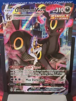 Pokemon 2022 Umbreon VMAX Full Art Rare Card TG23/TG30 Brilliant Stars - Image 1