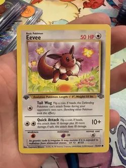 Pokemon TCG Eevee 51/64 Jungle 1st First Edition - Image 1
