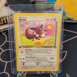 Eevee 51/64 Jungle Common Regular English 1999 Pokemon TCG 1st Edition - Image 1