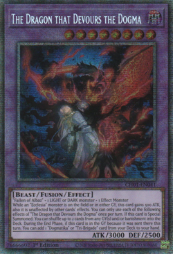 YUGIOH THE DRAGON THAT DEVOURS THE DOGMA STARLIGHT RARE 1ST NM CH01-EN041 - Image 1
