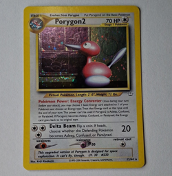 Pokemon TCG Porygon2 Neo Revelation Holo Rare 12/64 70 HP Unlimited English - Image 1