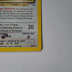 Pokemon TCG Porygon2 Neo Revelation Holo Rare 12/64 70 HP Unlimited English - Image 3