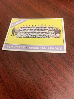 VINTAGE BASEBALL CARD 1966 TOPPS NO.131 CALIFORNIA ANGELS TEAM NM/ MINT - Image 1