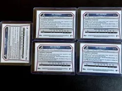 Lot Of 5 Eric Hartman 2026 Bowman 1st Chrome Prospect Card #BCP-102 Braves - Image 2