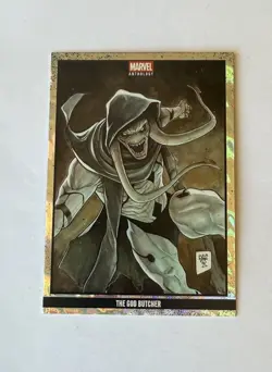 THE GOD BUTCHER #/500 2025 Panini Marvel Anthology #81 Glitch Holo (Thor GOT #5) - Image 1