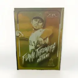 Topps 2022 Topps Fire Shohei Ohtani #FT-8 Flame Throwers Insert Angels Gold Mint - Image 1