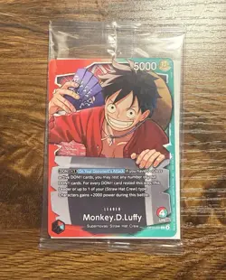 One Piece TCG English Ichiban Kuji Monkey D. Luffy Promo (OP13-001) Sealed - Image 1