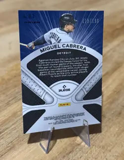 Miguel Cabrera /199 ILLUMINATION BLUE DONUT CIRCLES SP Parallel Prizm 2021 - Image 3