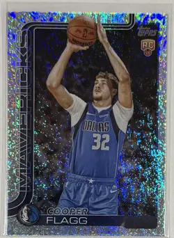 2025-26 Topps Cooper Flagg Rookie RC Holo Sand Glitter SP #201 Mavericks - Image 1