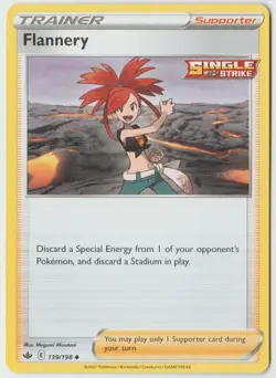 2021 Pokemon Sword and Shield Chilling Reign 139/198 Flannery U - Image 1