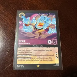 Genie - Wonderful Trickster 61/204 Azurite Sea Regular/Legendary Disney Lorcana - Image 1