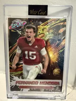 Fernando Mendoza Wild Card Galactic Splat 1/1 Rookie - Image 1