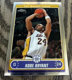 2007 Topps Chrome #127 Kobe Bryant Card Los Angeles Lakers - Image 1