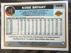 2007 Topps Chrome #127 Kobe Bryant Card Los Angeles Lakers - Image 2