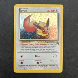 Pokemon Eevee #11 Black Star Promo Holo 11/53 Wizards WotC Vintage 2000 - Image 2