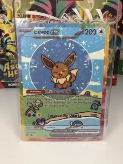 Bubble Eevee EX - Pokemon Card - TCG Display Art Card - Star Holo - Image 1