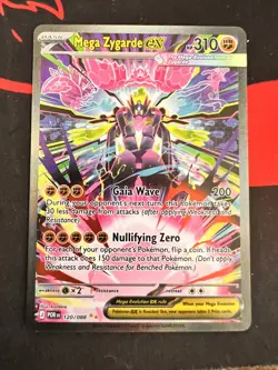 Mega Zygarde ex 120/088 Me03: Perfect Order Holo NM - Image 1
