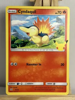 Cyndaquil 10/25 - McDonald's Collection 2021 - Promo Unlimited Pokemon Card - NM - Image 1