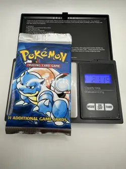 Pokemon Cards Sealed UK 4th Print 1999-2000 Booster Pack Set Blastoise 21.15G - Image 1