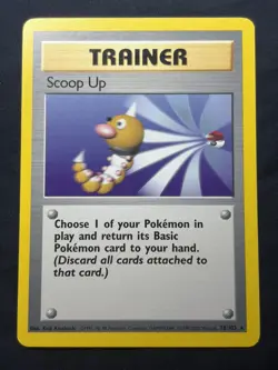 Scoop Up 78/102 Base Set 1999-2000 4th print Pokemon Trainer Card WOTC - Image 1