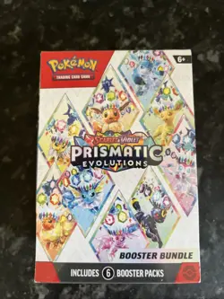 Pokemon TCG Prismatic Evolutions Booster Bundle Sealed | 6 Packs - Image 1