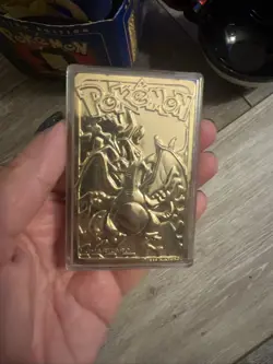 1999 Burger King Pokemon Charizard Trading Card 23K Gold Plated-No COA - Image 3