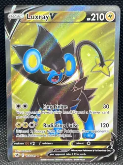 Pokemon TCG Luxray V Astral Radiance Holo Full Art Ultra Rare Card 168/189 - Image 1