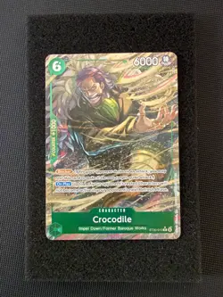 Crocodile Alt Art ST30-010 C Starter Deck EX Luffy & Ace One Piece Card EN NM - Image 1