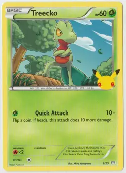 Treecko - 2021 Pokemon McDonald's Promo Collection 3/25 NH - Image 1
