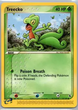Treecko 75/109 - Ruby & Sapphire - Pokemon Trading EXC BUY 2 CARDS GET 1 FREE!! - Image 1