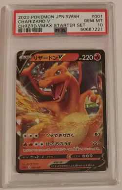 PSA 10 Charizard V 001/021 019/189 JAPANESE Pokemon Cards TCG Graded Gem Mint ! - Image 1