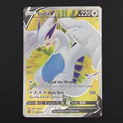 Pokemon TCG Card Lugia V 185/195 Silver Tempest Ultra Rare Full Art - MP - Image 1