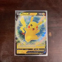Pikachu V SWSH198 SWSH: Sword & Shield Promo Cards Holo NM - Image 1