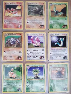 Vintage Pokemon Cards Gym Heroes 99 Cards Good Condition No Duplicates Bundle - Image 1