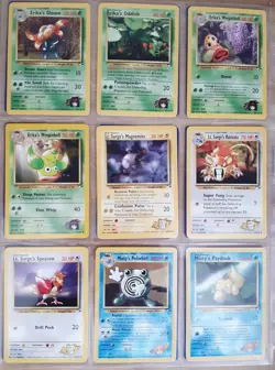 Vintage Pokemon Cards Gym Heroes 99 Cards Good Condition No Duplicates Bundle - Image 2