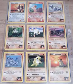 Vintage Pokemon Cards Gym Heroes 99 Cards Good Condition No Duplicates Bundle - Image 4